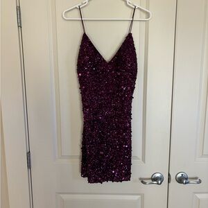 Purple sparkly dress